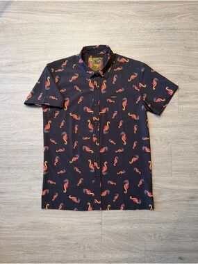 Retro Rifle War Horse Button Up